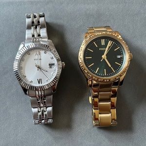 Fossil watches, battery in both still working!